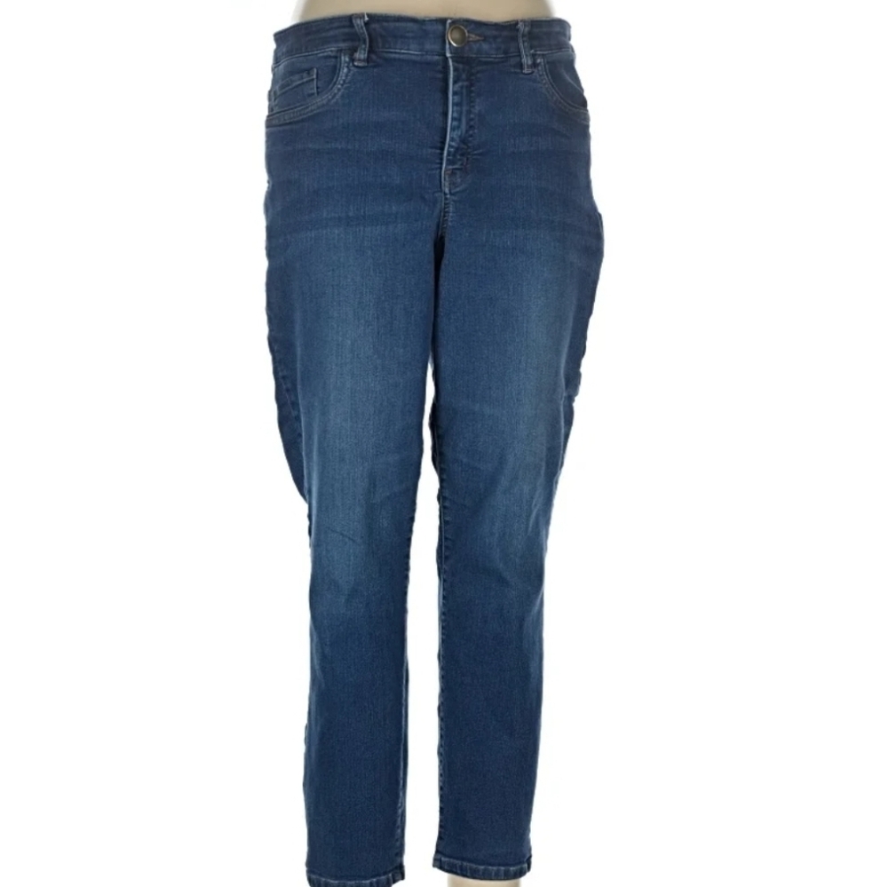 Christopher & Banks Women's Straight Leg Jeans - Blue